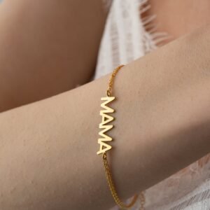 14K Solid Gold Name Bracelet